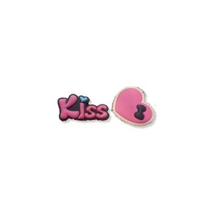 Crocs Valentine's Day Kiss/ Heart jibitz shoe charms bundle